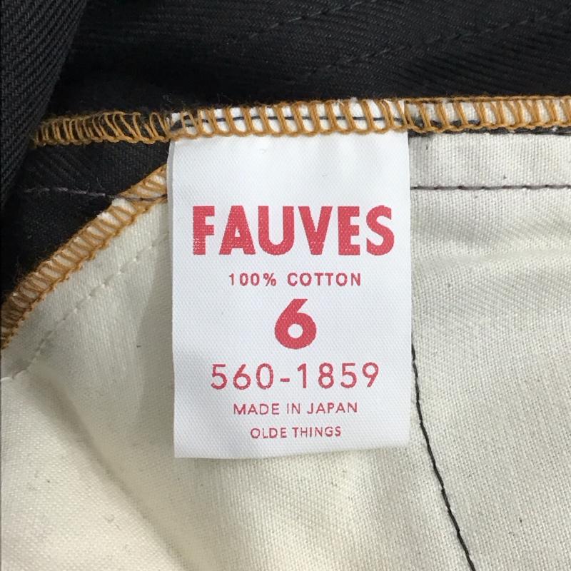 フォーヴ FAUVES パンツ デニム、ジーンズ デニムパンツ スリムパンツ ストレッチパンツ ジーンズ 6 無地 黒 / ブラック /  メンズ USED 古着 中古 10122793