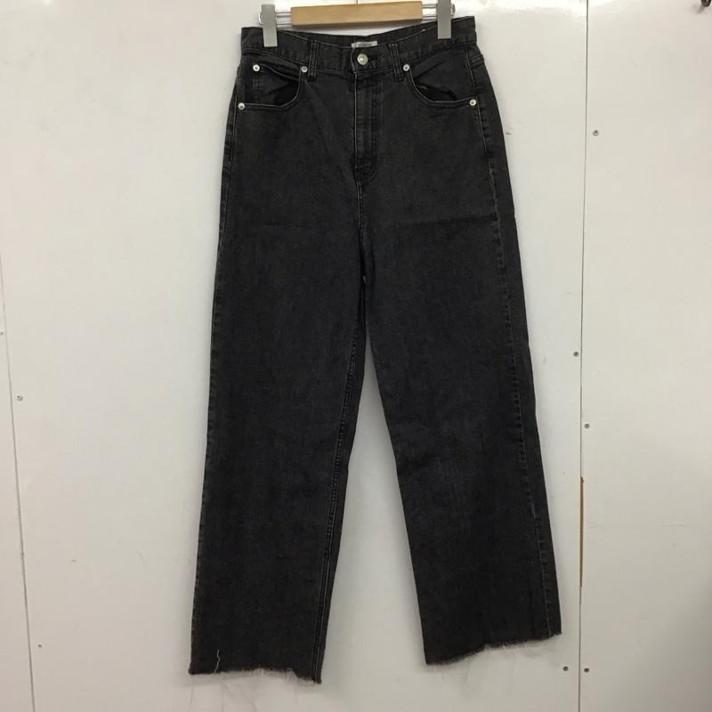 ローリーズファーム LOWRYS FARM パンツ デニム、ジーンズ L 無地 黒 / ブラック / レディース USED 古着 中古 10137742