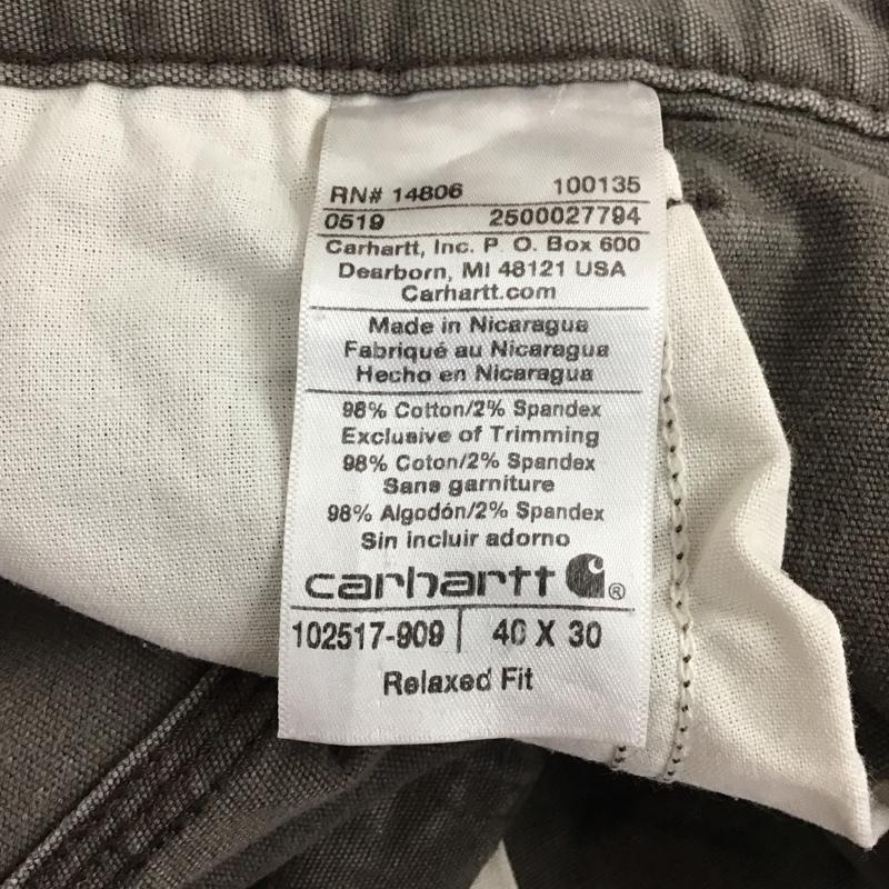 カーハート Carhartt パンツ ワークパンツ、ペインターパンツ ワークパンツ ワイドパンツ カジュアルパンツ 40 無地 灰 / グレー / メンズ USED 古着 中古 10109835