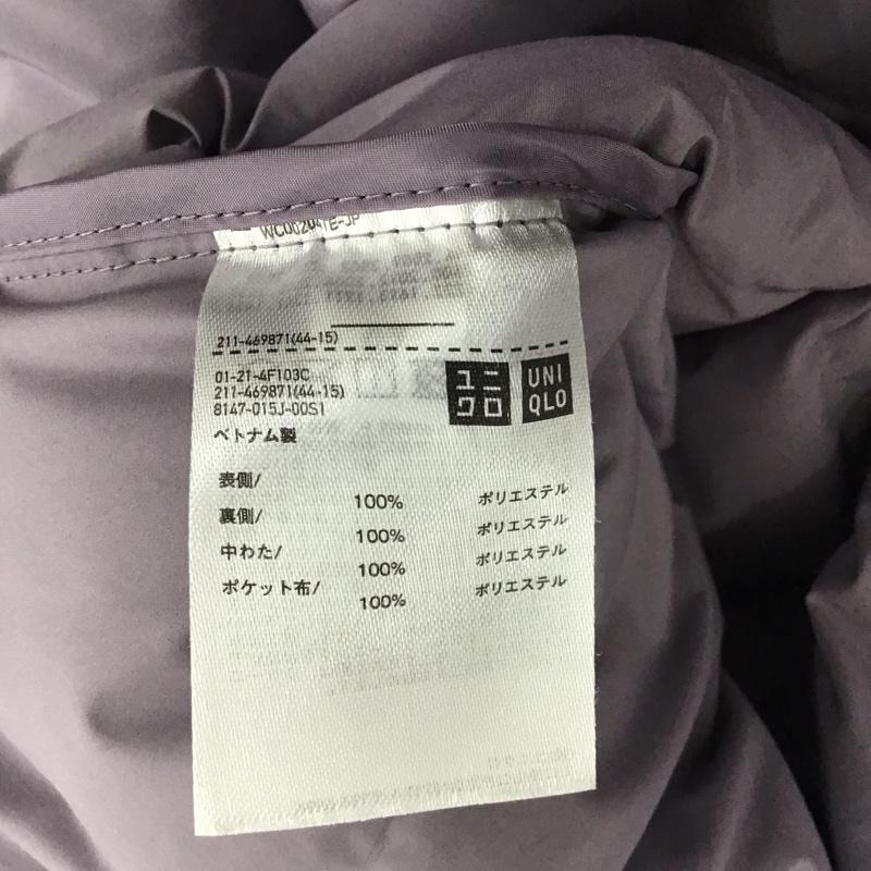 ユニクロ UNIQLO パーカー 長袖 211-469871 パフテックパーカ L 無地 紫 / パープル / レディース USED 古着 中古 10142799