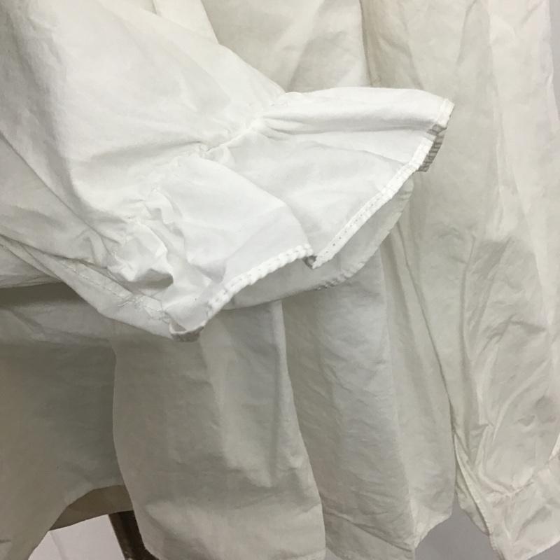 ザラ ZARA カットソー 長袖 7521 001 250 肩フリル M 刺繍 白 / ホワイト /  レディース USED 古着 中古 10107149