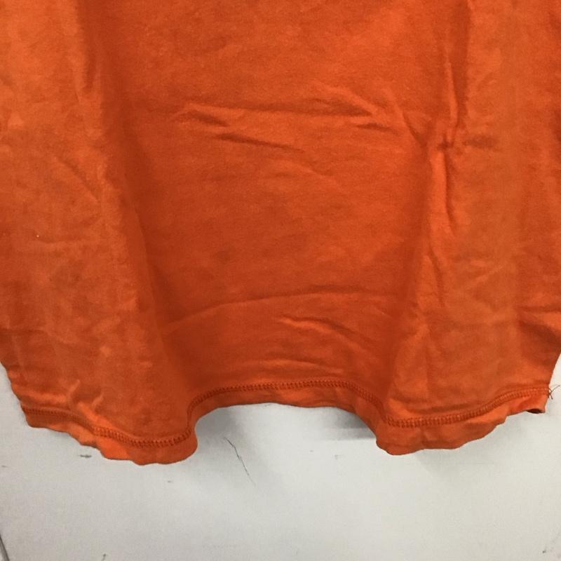 アバクロンビーアンドフィッチ ABERCROMBIE&FITCH カットソー 半袖 半袖カットソー プリントTシャツ クルーネックカットソー L ロゴ、文字 橙 / オレンジ / メンズ USED 古着 中古 10130887