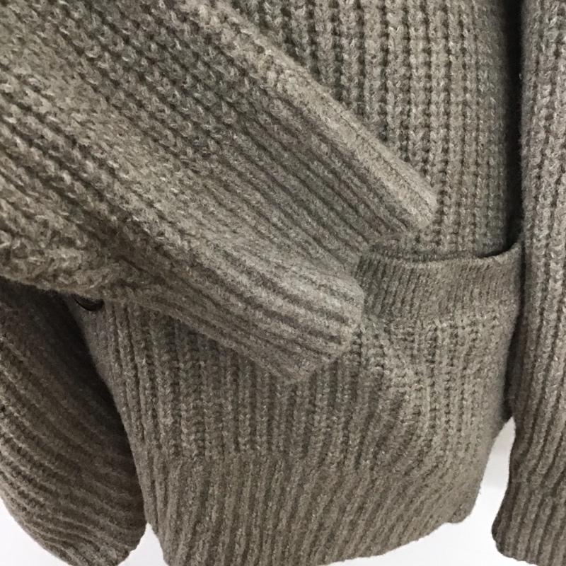 アバクロンビーアンドフィッチ ABERCROMBIE&FITCH カーディガン 長袖 長袖ニットカーディガン リブニットカーディガン 前ボタン XXL 無地 茶 / ブラウン / メンズ USED 古着 中古 10110422