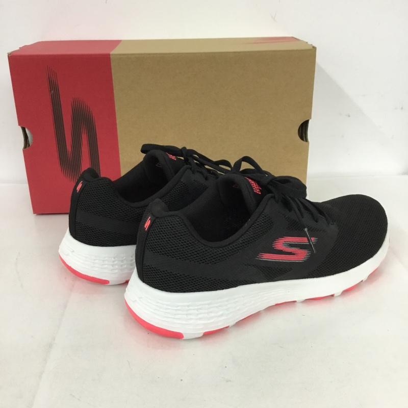 スケッチャーズ SKECHERS スニーカー スニーカー 15651 BKHP GO WALK COOL 23cm 箱有 23.0cm ロゴ、文字 黒 / ブラック / X 白 / ホワイト / X 桃 / ピンク / レディース USED 古着 中古 10128144