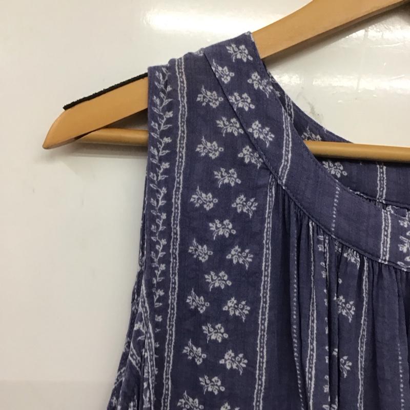 サマンサモスモス Samansa Mos2 ワンピース ロングスカート 1104788 ノースリーブ FREE 総柄 青 / ブルー / レディース USED 古着 中古 10138642
