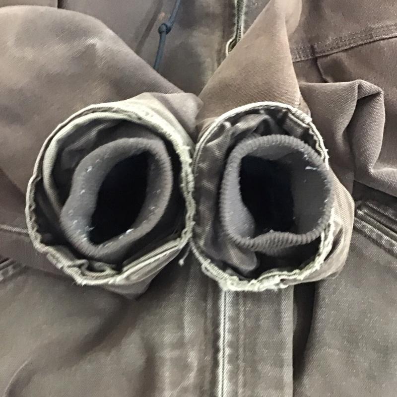 カーハート Carhartt ジャケット、上着 ジャンパー、ブルゾン ジップアップジャケットパーカー アウター 裏地ボア M ロゴ、文字 茶 / ブラウン / メンズ USED 古着 中古 10137096