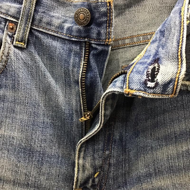 リーバイス Levi s パンツ デニム、ジーンズ US517-0004 USA製 31インチ 31インチ 無地 青 / ブルー /  メンズ USED 古着 中古 10122619