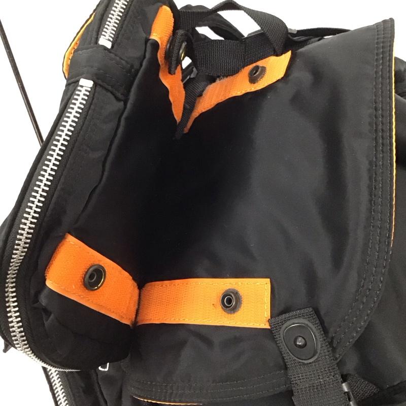ポーター PORTER リュックサック、デイパック リュックサック、デイバッグ タンカー RUCKSACK ロゴ、文字 黒 / ブラック / メンズ USED 古着 中古 10123179