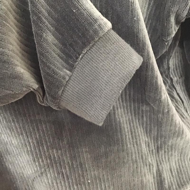 センスオブプレイス SENSEOFPLACE カットソー 長袖 長袖カットソー クルーネックカットソー ロングスリーブカットソー コーデュロイ L 無地 灰 / グレー / メンズ USED 古着 中古 10113739