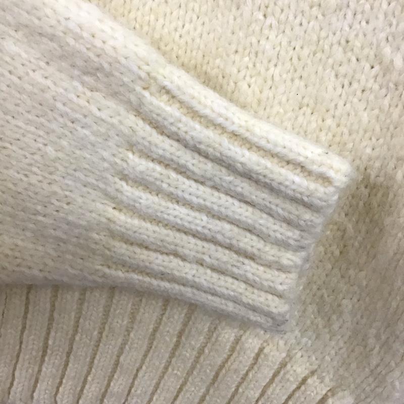 ザラ ZARA カーディガン 長袖 ニットカーディガン M 無地 白 / ホワイト / レディース USED 古着 中古 10133193