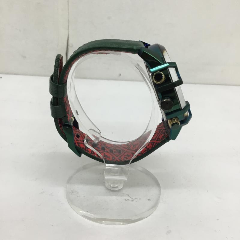ディーゼル DIESEL 腕時計 アナログ(クォーツ式) DZ-4651252309 GRIFFED DZ4651 ロゴ、文字 X ワンポイント 緑 / グリーン / メンズ USED 古着 中古 10124448
