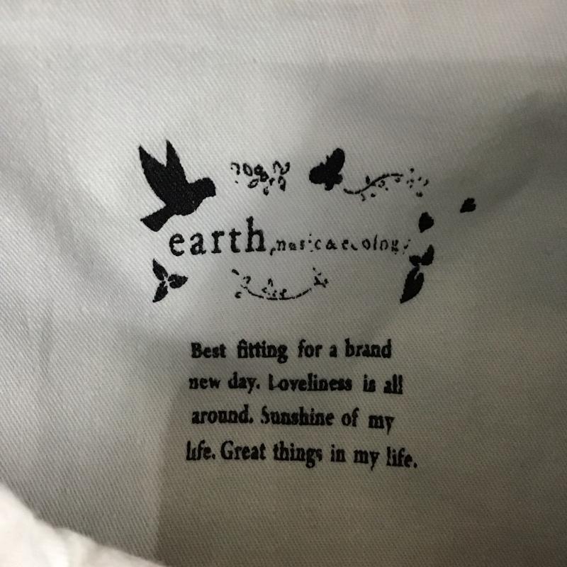アースミュージックアンドエコロジー earth music&ecology シャツ、ブラウス 長袖 長袖シャツ カラーシャツ ポケットシャツ 長袖カットソー デニムシャツ M 無地 インディゴ / インディゴ / レディース USED 古着 中古 10114512