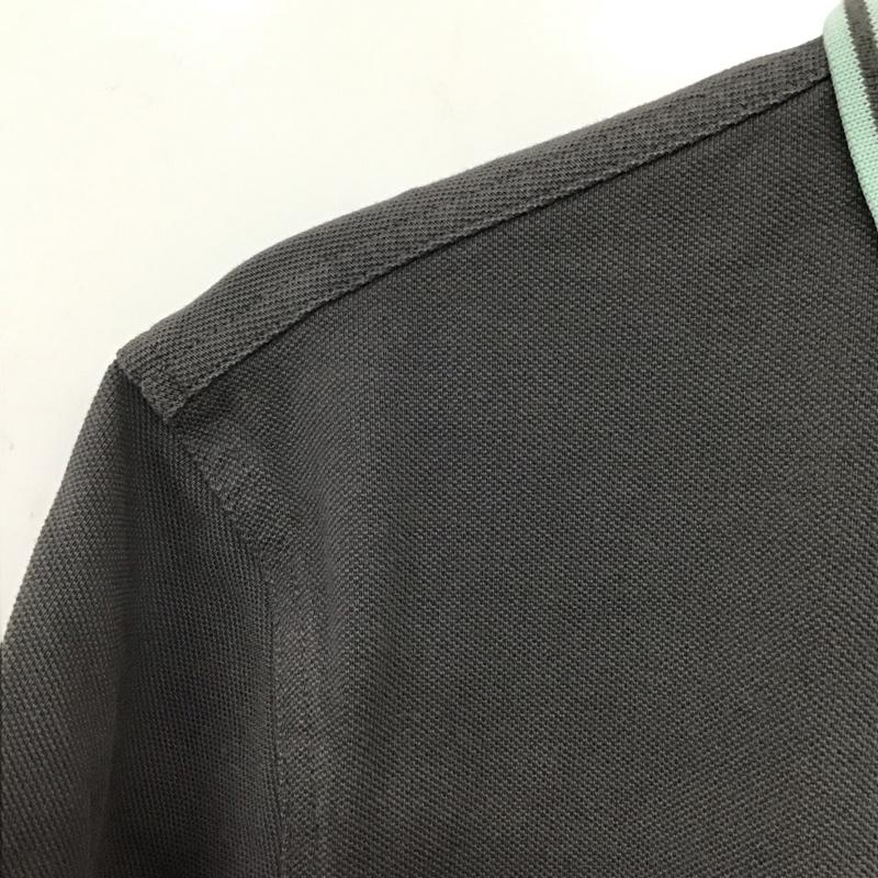フレッドペリー FRED PERRY ポロシャツ 半袖 半袖ポロシャツ カラーシャツ 半袖カットソー XL ロゴ、文字 灰 / グレー / メンズ USED 古着 中古 10133197