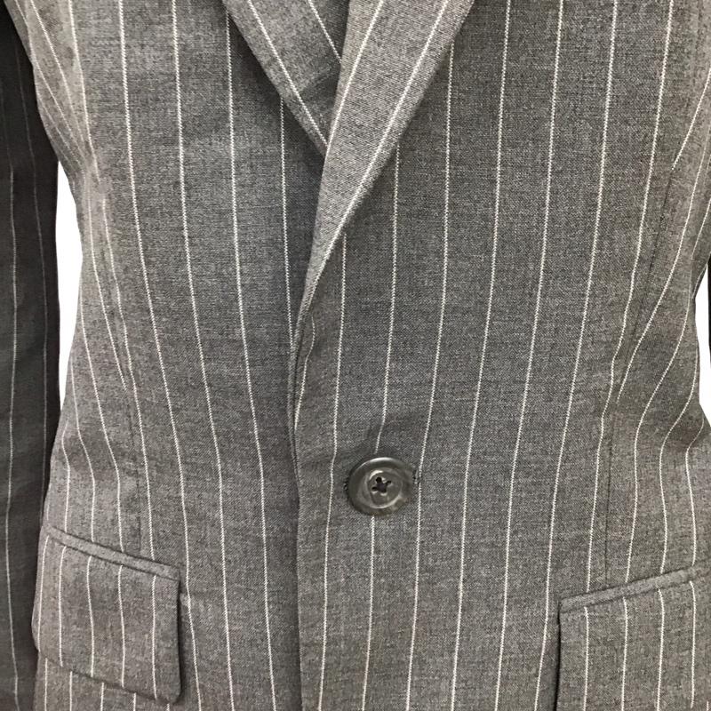 ラルフローレン RALPHLAUREN ジャケット、上着 ジャケット、ブレザー WMBLTALS6K00078 テーラード S ストライプ 灰 / グレー / レディース USED 古着 中古 10119386