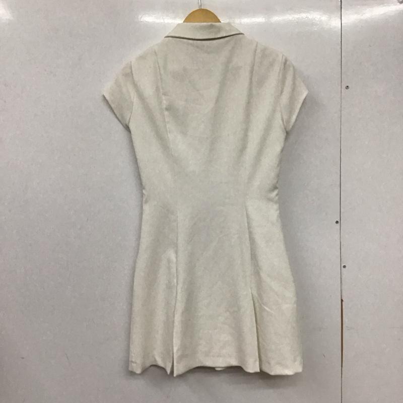 ザラ ZARA ワンピース ミニスカート 半袖 M 無地 白 / ホワイト / レディース USED 古着 中古 10136056