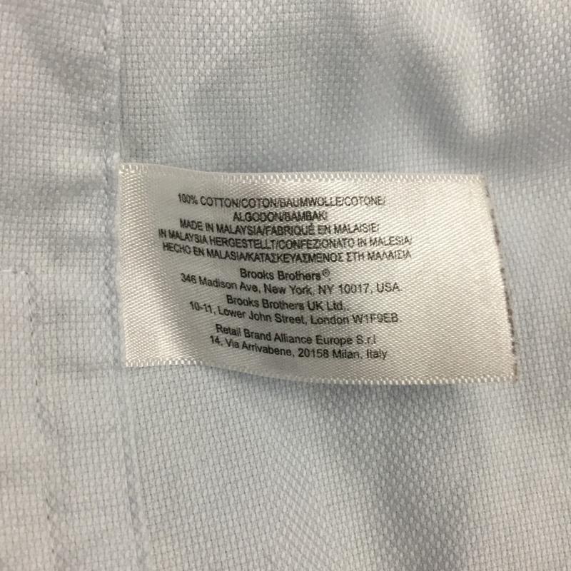 ブルックスブラザーズ BROOKS BROTHERS シャツ、ブラウス 長袖 長袖シャツ カラーシャツ 無地シャツ 長袖カットソー 無地 水色 / ライトブルー / メンズ USED 古着 中古 10114831