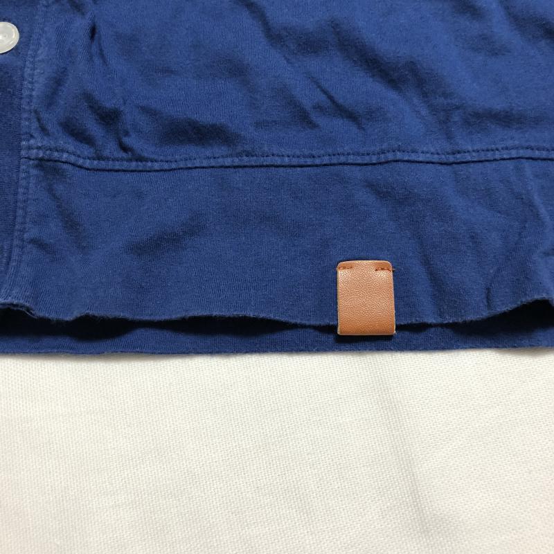 シンプリシテ プリュス SIMPLICITE PLUS カーディガン 長袖 40 無地 青 / ブルー / メンズ USED 古着 中古 10014296
