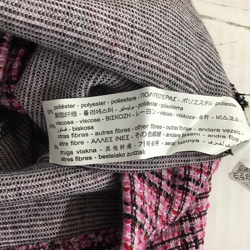 ザラ ZARA TRAFALUC セットアップ セットアップ 1971 801 020 半袖 スカート S チェック 桃 / ピンク / レディース USED 古着 中古 10123058