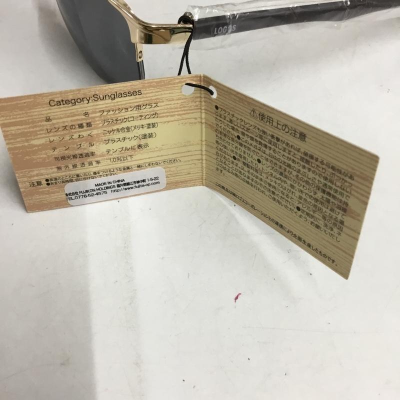 ロゴス LOGOS めがね・サングラス サングラス LS-220-1 ゴールド/スモーク 無地 金 / ゴールド / X 黒 / ブラック / メンズ USED 古着 中古 10136139