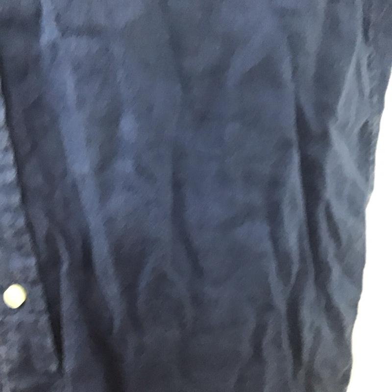 ラルフローレン RALPHLAUREN シャツ、ブラウス 半袖 半袖シャツ カラーシャツ 半袖カットソー ボタンダウンシャツ M ロゴ、文字 紺 / ネイビー /  メンズ USED 古着 中古 10112150