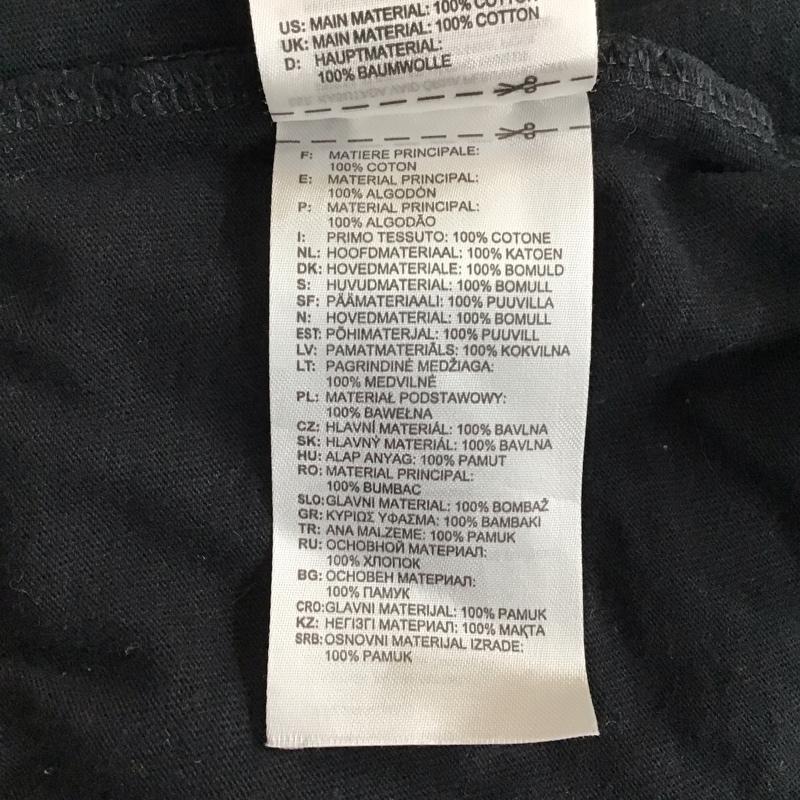 アディダス adidas Tシャツ 半袖 CW1202 3 STRIPES TEE ロゴ、文字 黒 / ブラック / X 白 / ホワイト / メンズ USED 古着 中古 10121332