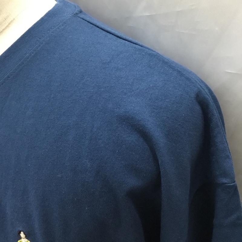 レイジブルー RAGEBLUE Tシャツ 半袖 半袖カットソー プリントTシャツ クルーネックカットソー M ロゴ、文字 青 / ブルー / メンズ USED 古着 中古 10113875