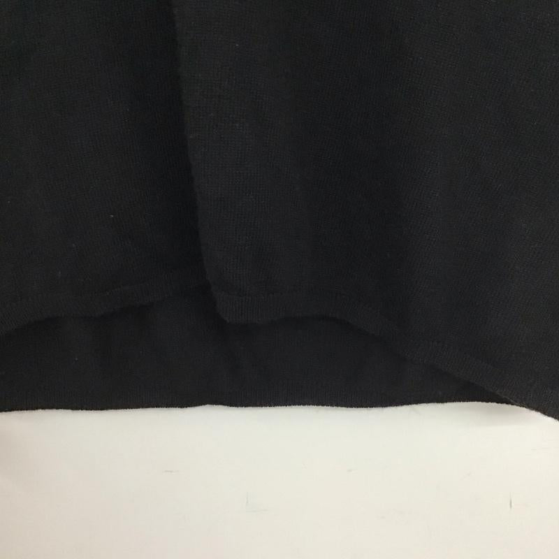 ザラニット ZARA KNIT ニット、セーター 半袖 0367/009/800 L 無地 黒 / ブラック / レディース USED 古着 中古 10133736