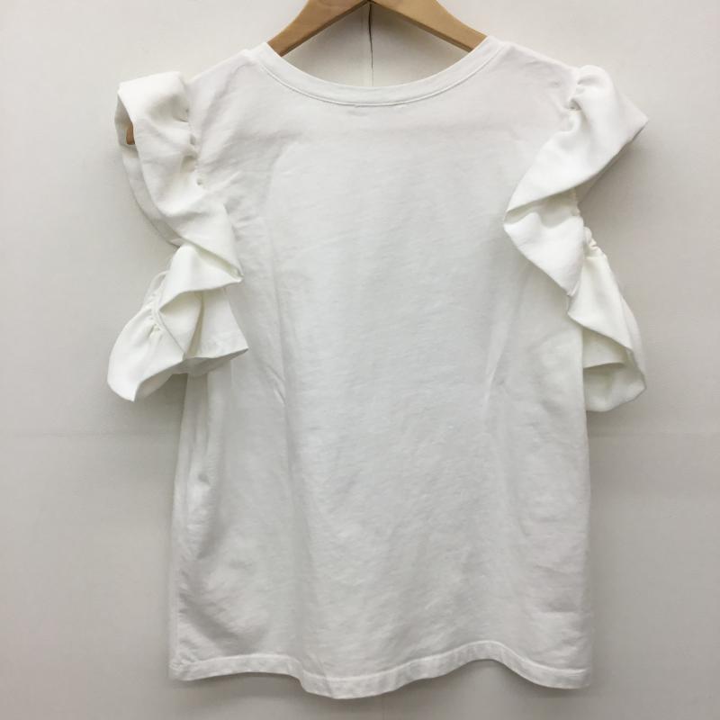 ザラ ZARA カットソー 半袖 S 無地 白 / ホワイト / レディース USED 古着 中古 10137595