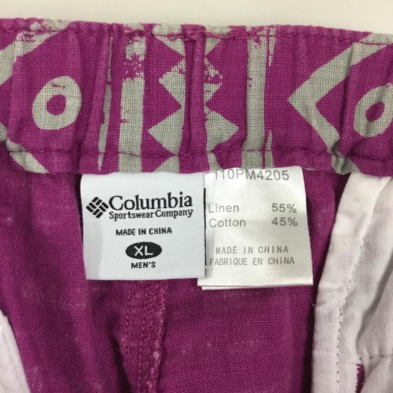 コロンビア Columbia パンツ ショートパンツ ハーフパンツ XL 総柄 紫 / パープル / メンズ USED 古着 中古 10108756