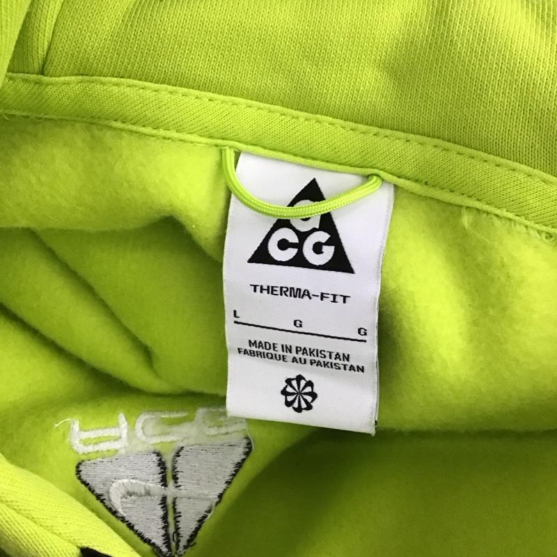 ナイキ エィシージー NIKE ACG パーカー 長袖 dh3088-389 パーカー プルオーバーパーカー スポーツウェア L ロゴ、文字 緑 / グリーン / メンズ USED 古着 中古 10123938