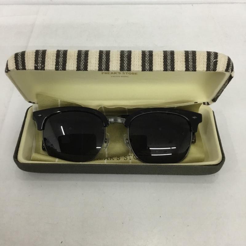 フリークスストア FREAK S STORE めがね・サングラス サングラス MMF-19S-325AA コンビネーション JINS ケース付き 無地 黒 / ブラック / メンズ USED 古着 中古 10131805