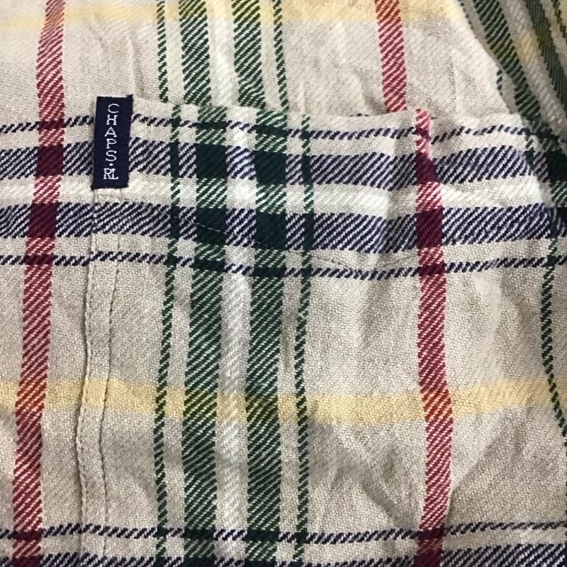 チャップス CHAPS シャツ、ブラウス 長袖 長袖シャツ カラーシャツ ポケットシャツ 長袖カットソー チェックシャツ XL チェック マルチカラー / マルチカラー / メンズ USED 古着 中古 10106360