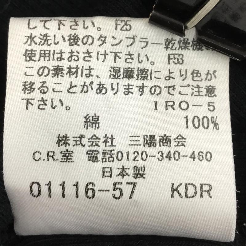 バーバリー BURBERRY カットソー 半袖 1 ロゴ、文字 X 刺繍 黒 / ブラック / レディース USED 古着 中古 10129984