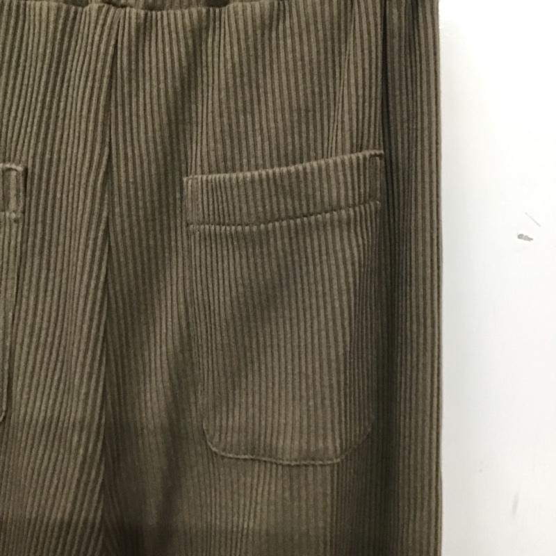 ローリーズファーム LOWRYS FARM ボトムス ボトムス リブパンツ FREE 無地 カーキ / カーキ / レディース USED 古着 中古 10137208
