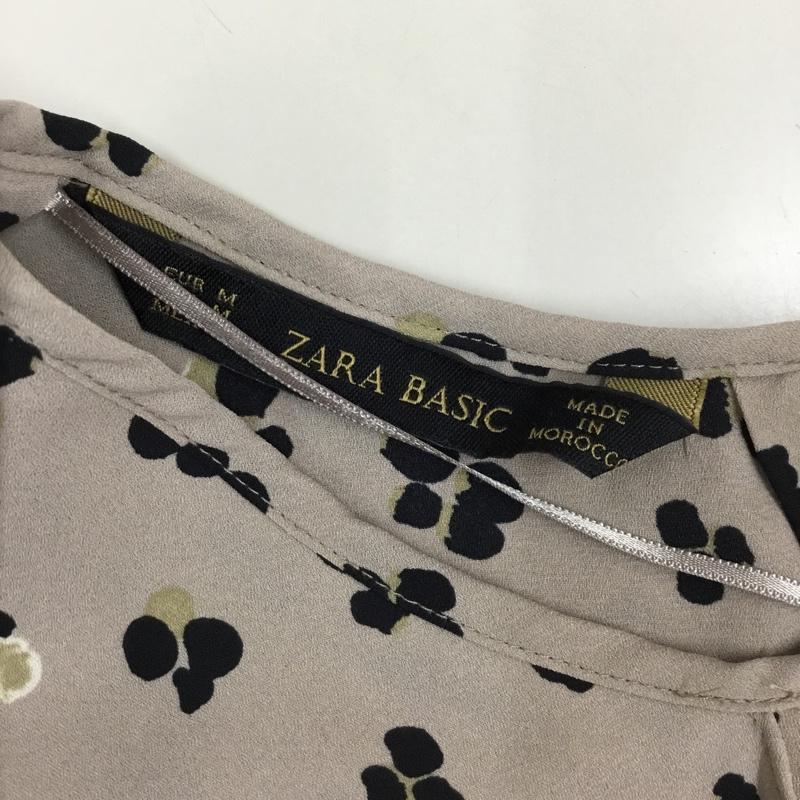 ザラベーシック ZARA BASIC カットソー 半袖 ノースリーブカットソー タンクトップ シャツカットソー M 総柄 マルチカラー / マルチカラー / レディース USED 古着 中古 10115790