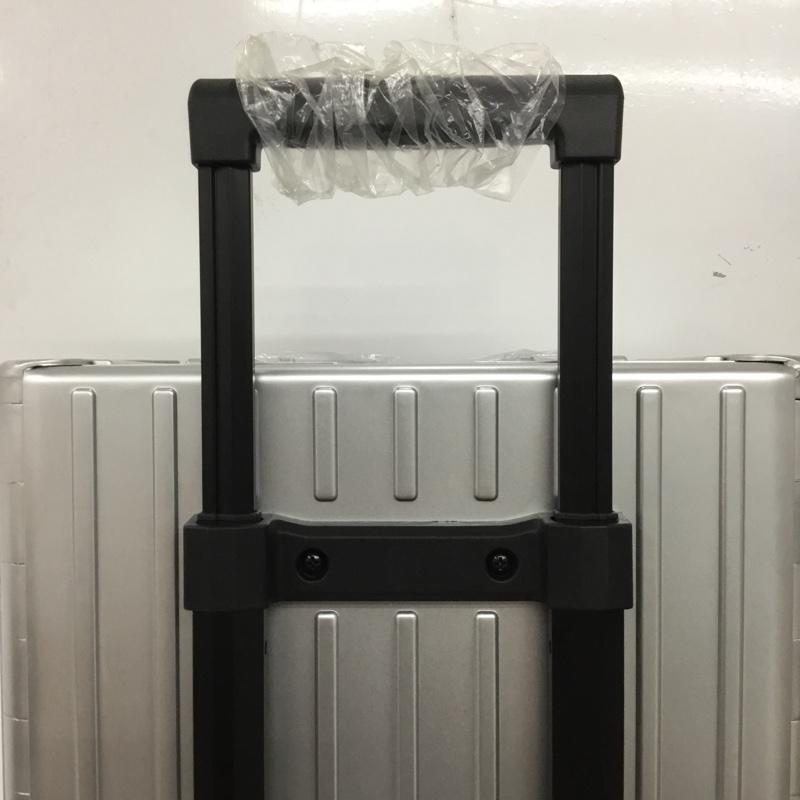 アンドフラット &.FLAT スーツケース、トランク スーツケース、トランク FL14-4-00001 折りたたみ ハードキャリーバッグ キャリーケース 箱有 ロゴ、文字 銀 / シルバー / メンズ USED 古着 中古 10137514