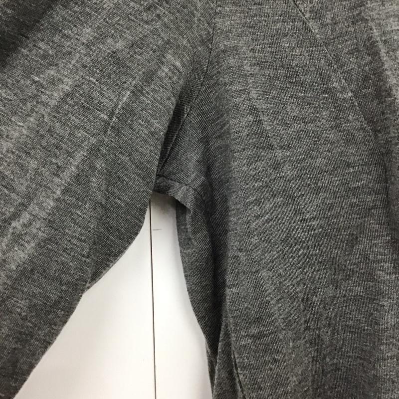 バーバリーロンドン Burberry London カットソー 長袖 FA072-638-06 カシュクール 襟付き 2 ワンポイント 灰 / グレー / レディース USED 古着 中古 10129210