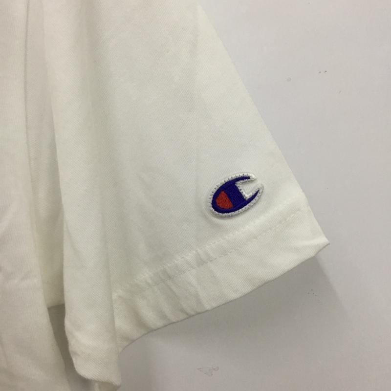 チャンピオン Campion Tシャツ 半袖 C3-PS324 速乾 tシャツ スポーツウェア トレーニングウェア M ロゴ、文字 X プリント 白 / ホワイト / メンズ USED 古着 中古 10135041