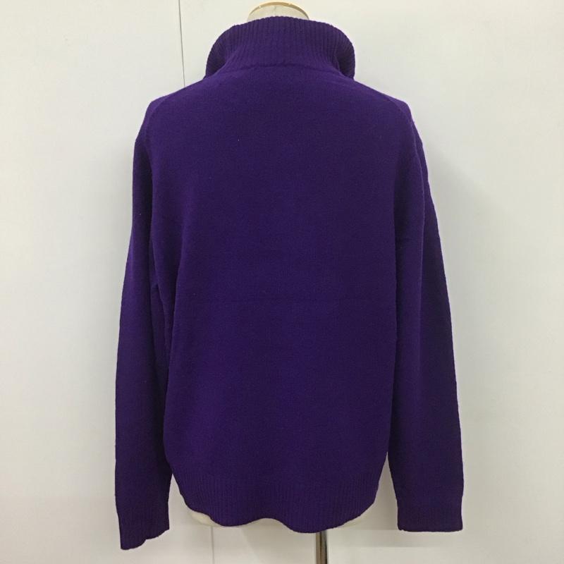 ポロバイラルフローレン Polo by RALPH LAUREN ニット、セーター 長袖 L 無地 紫 / パープル / メンズ USED 古着 中古 10108092