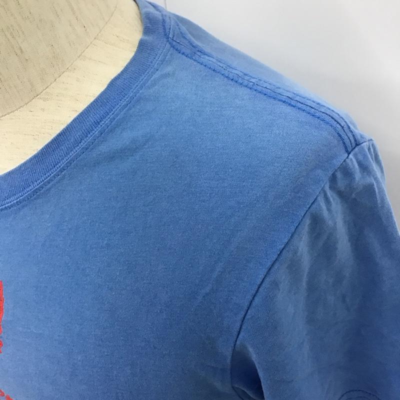 ナイキ NIKE Tシャツ 半袖 半袖カットソー プリントTシャツ クルーネックカットソー スポーツウェア M プリント 青 / ブルー / メンズ USED 古着 中古 10111472