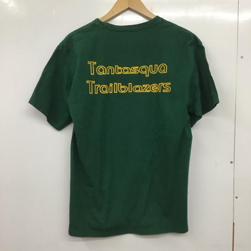 チャンピオン Champion Tシャツ 半袖 半袖カットソー プリントTシャツ クルーネックカットソー M ロゴ、文字 緑 / グリーン / メンズ USED 古着 中古 10137668