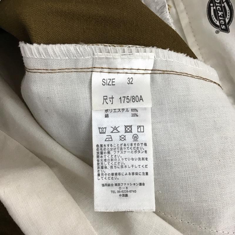 ディッキーズ Dickies パンツ チノパン 32インチ 無地 茶 / ブラウン /  メンズ USED 古着 中古 10123346