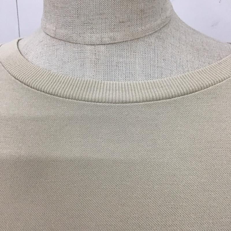 ミラオーウェン Mila Owen カットソー 半袖 09WCT202227 袖折り返しビックTシャツ オーバーサイズ 無地 アイボリー / アイボリー / レディース USED 古着 中古 10112191