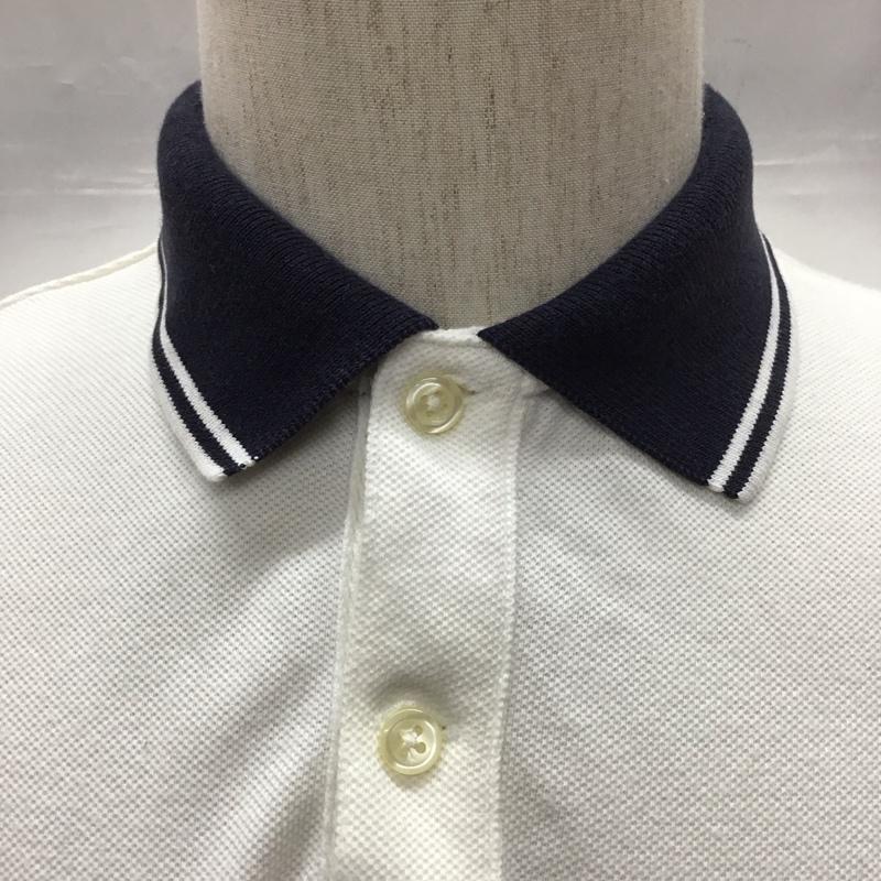 ポロラルフローレン POLO RALPH LAUREN ポロシャツ 半袖 半袖ポロシャツ カラーシャツ 半袖カットソー M ロゴ、文字 白 / ホワイト /  メンズ USED 古着 中古 10111461