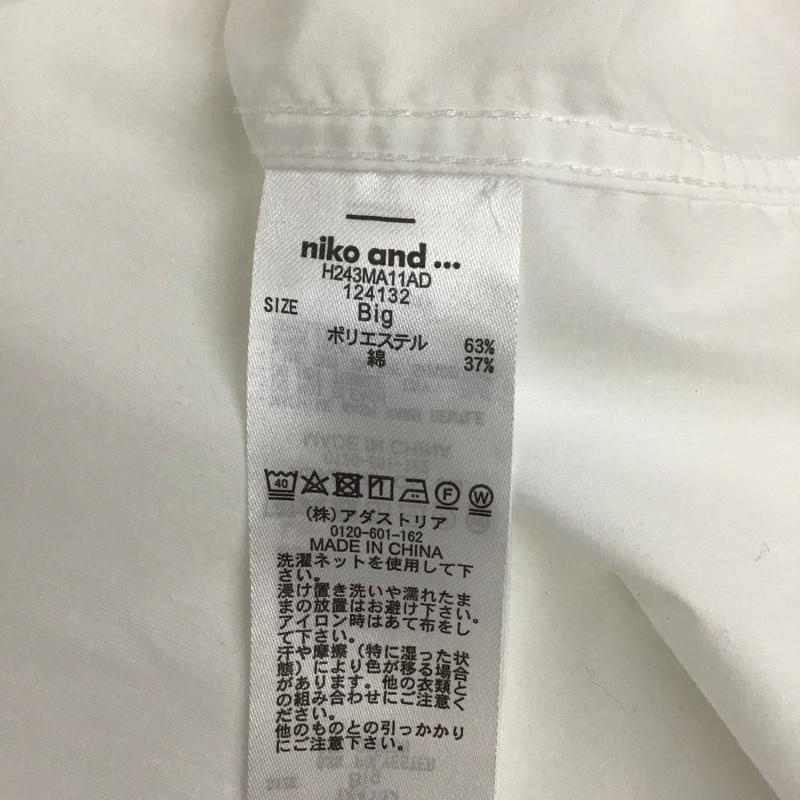 ニコアンド niko and... シャツ、ブラウス 半袖 半袖シャツ 無地シャツ ポケットシャツ 無地 白 / ホワイト / メンズ USED 古着 中古 10137028