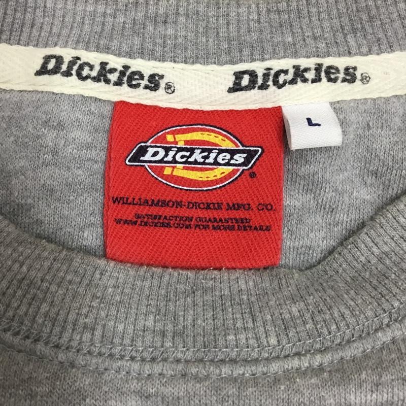 ディッキーズ Dickies トレーナー 長袖 7474-3743 スウェット 裏起毛 L ロゴ、文字 灰 / グレー /  メンズ USED 古着 中古 10118976