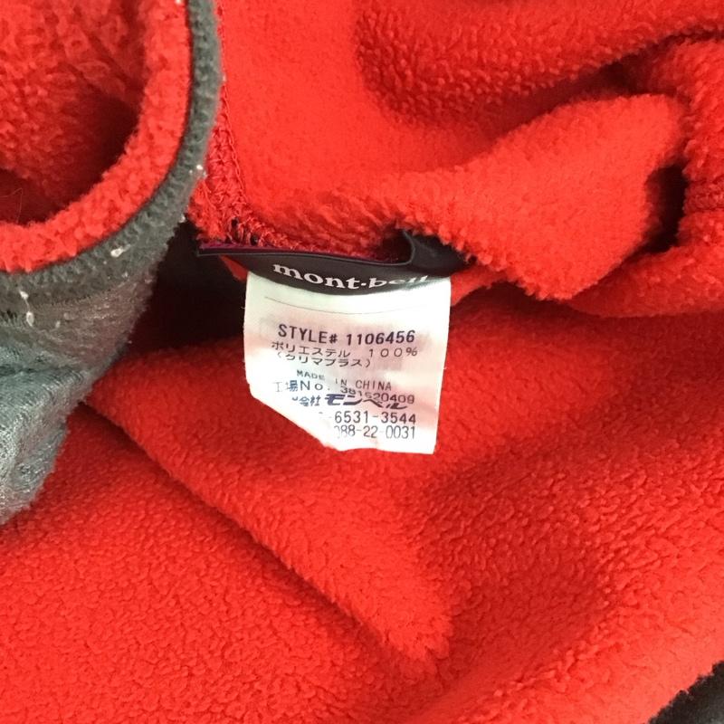 モンベル mont-bell ジャケット、上着 ジャケット、ブレザー 1106456 フリース クリマプラス200 M ロゴ、文字 赤 / レッド / レディース USED 古着 中古 10109050