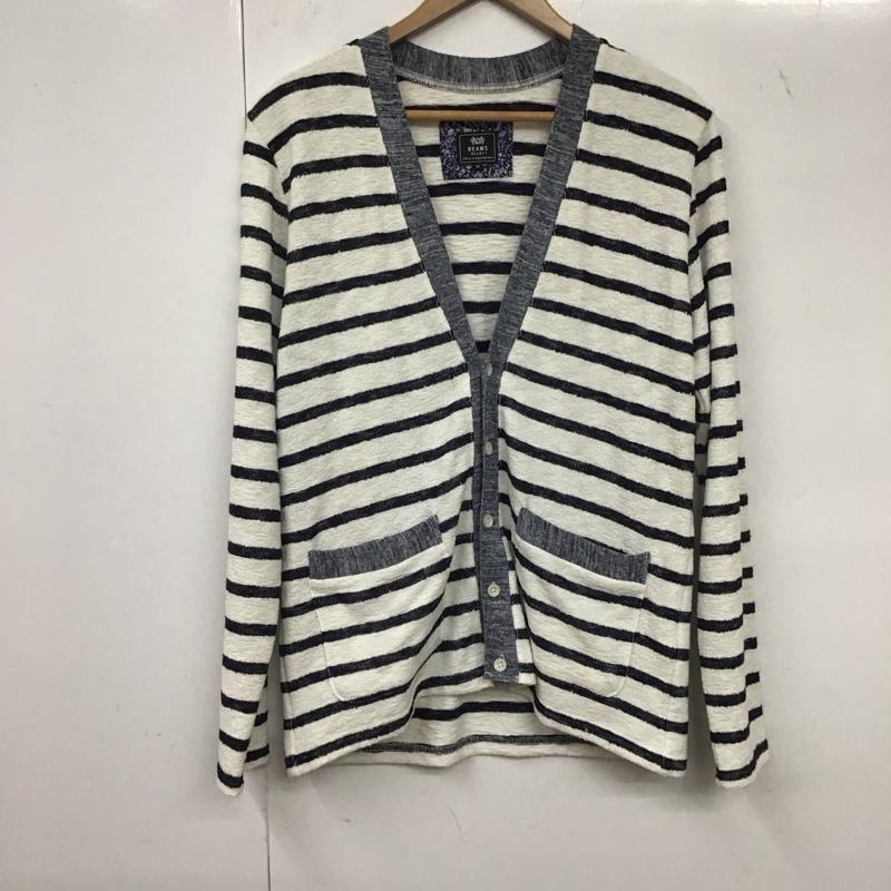 ビームス ハート BEAMS HEART カーディガン 長袖 M ボーダー柄 マルチカラー / マルチカラー / メンズ USED 古着 中古 10134931