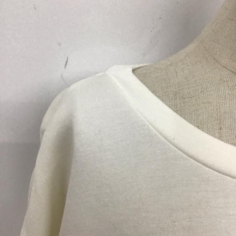 ハレ HARE カットソー 半袖 半袖カットソー プリントTシャツ クルーネックカットソー ビックシルエットシャツ FREE 無地 白 / ホワイト / レディース USED 古着 中古 10110854