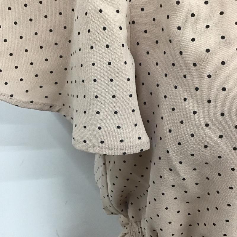 マジェスティックレゴン MAJESTIC LEGON シャツ、ブラウス 半袖 半袖シャツ ノーカラーシャツ 前ボタン Vネック S ドット マルチカラー / マルチカラー / レディース USED 古着 中古 10127451